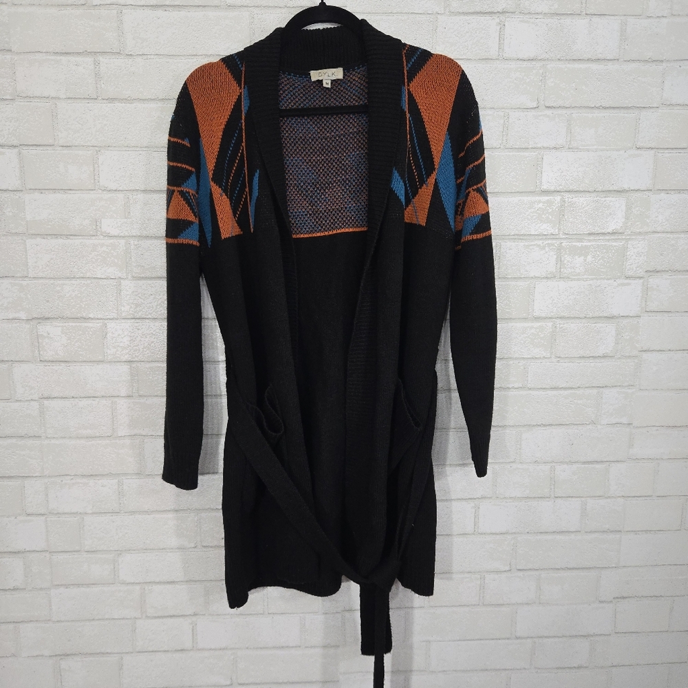 S.Y.L.K. Southwest Design Belted Cardigan
